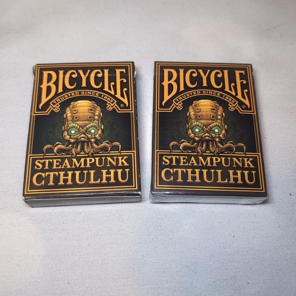 2x Bicycle Steampunk Cthulhu Playing Cards USA One Pack Sealed